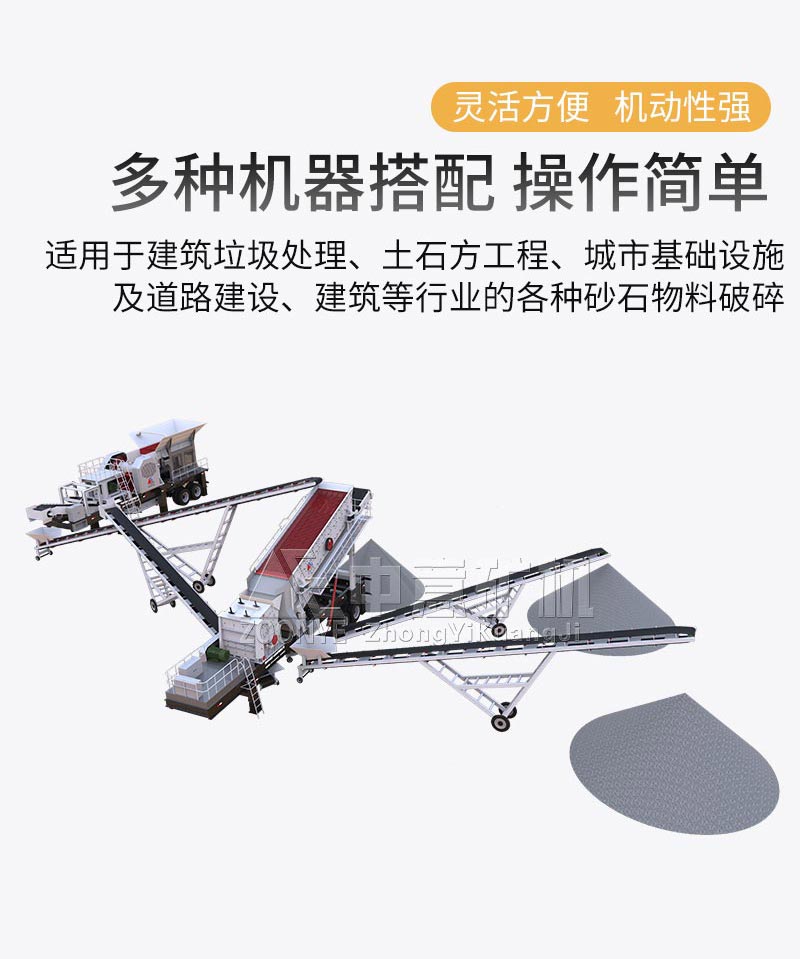 移動(dòng)式建筑垃圾破碎機(jī)