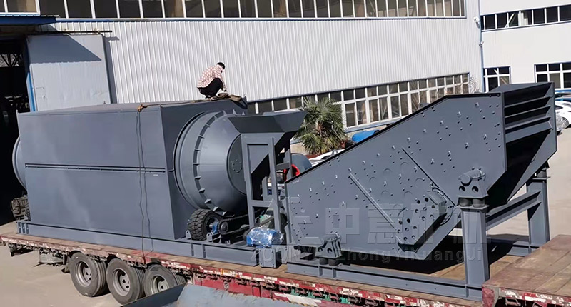 重型滾筒篩、棒條篩發(fā)貨現(xiàn)場(chǎng)