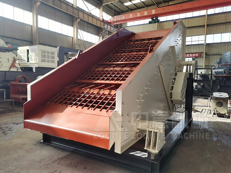 建筑磚瓦等廢料再生產品全套設備棒條篩實地工廠圖片